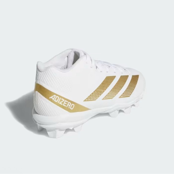 Men’s Adidas Adizero Impact 2 Football Cleats Gold /White Size 11 - Picture 5 of 8